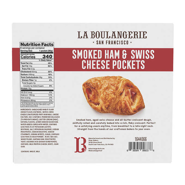 LA Boulangerie Smoked Ham & Swiss Cheese Pockets Net Wt. 25.4oz