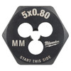Milwaukee 49-57-5329 M5-0.80 mm 1 Inch Hex Threading Die