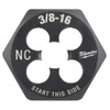 Milwaukee 49-57-5348 3/8-16 NC 1 Inch Hex Threading Die
