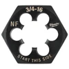 Milwaukee 49-57-5378 3/4-16 NF 1-7/16 Hex Threading Die