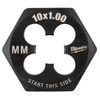 Milwaukee 49-57-5354 M10-1.00 mm 1 Inch Hex Threading Die