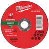 Milwaukee 49-94-1900 4 x 1/8 x 5/8 Masonry Cut Off Wheel -Type 1 25 pk