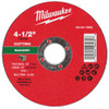 Milwaukee 49-94-1905 4-1/2 x 1/8 x 7/8 Masonry Cut Off Wheel -Type 1 25pk