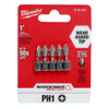 Milwaukee 48-32-4661 Insert Bit Phillips #1 5pk