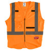 Milwaukee 48-73-5033 High Visibility Orange Safety Vest -XX L/XXXL