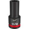 Milwaukee 49-66-6334 SHOCKWAVE Impact Duty 3/4 Drive 11/16 Deep 6 Point Socket