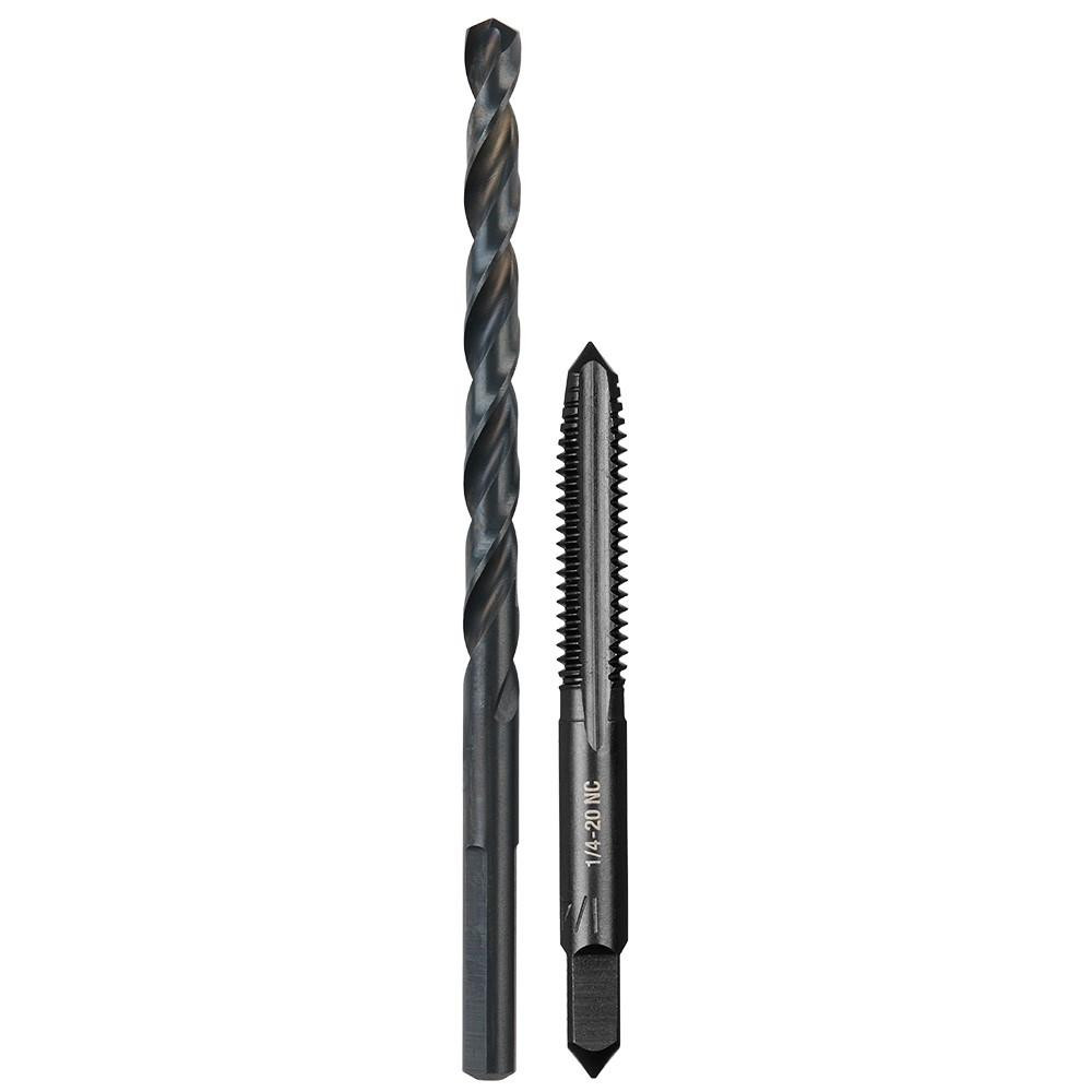 Milwaukee 49-57-5534 1/4-20 NC Straight Flute Plug Tap - #7 Drill Bit