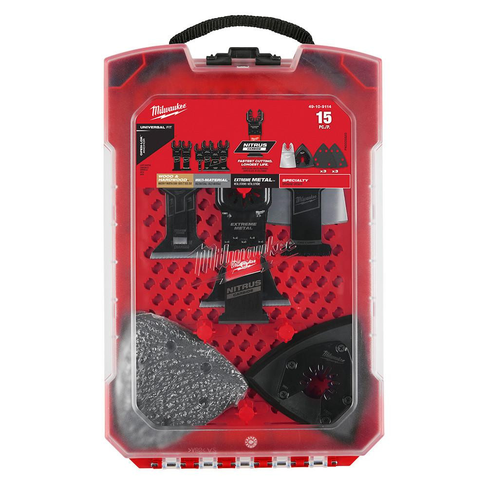 49-10-9114 Multi-Tool Blade Variety Kit w/ Case 15pc | Milwaukee