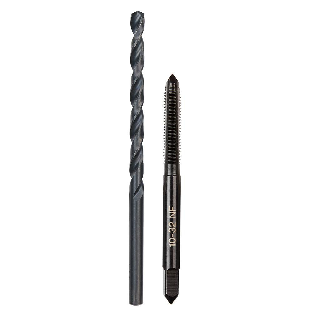 Milwaukee 49-57-5527 10-32 NF Straight Flute Plug Tap - #21 Drill Bit