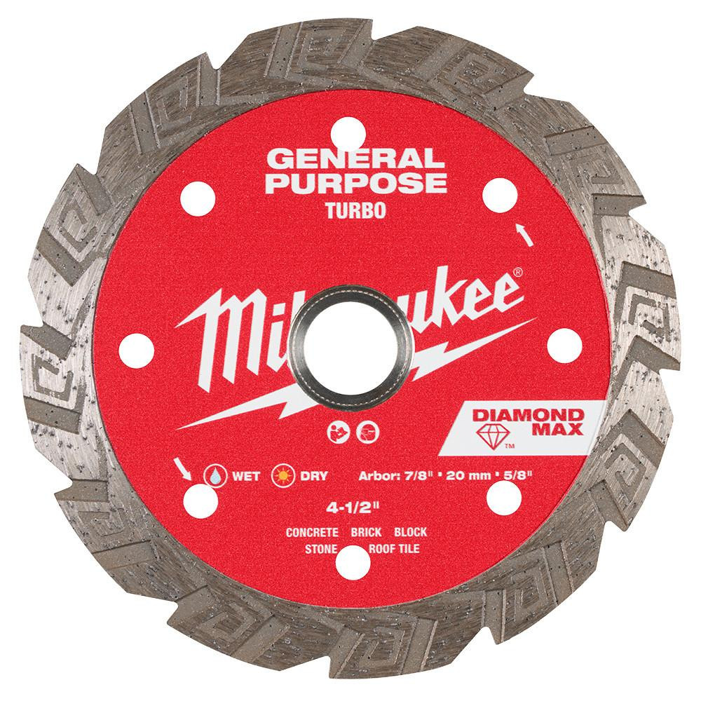 Milwaukee 49-93-9104 4-1/2 in DIAMOND MAX Turbo