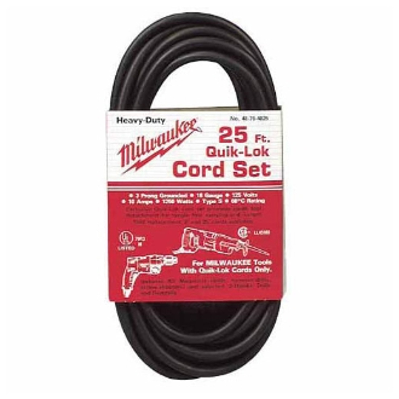 Milwaukee 48-76-4025 25 ft. QUIK-LOK Cord