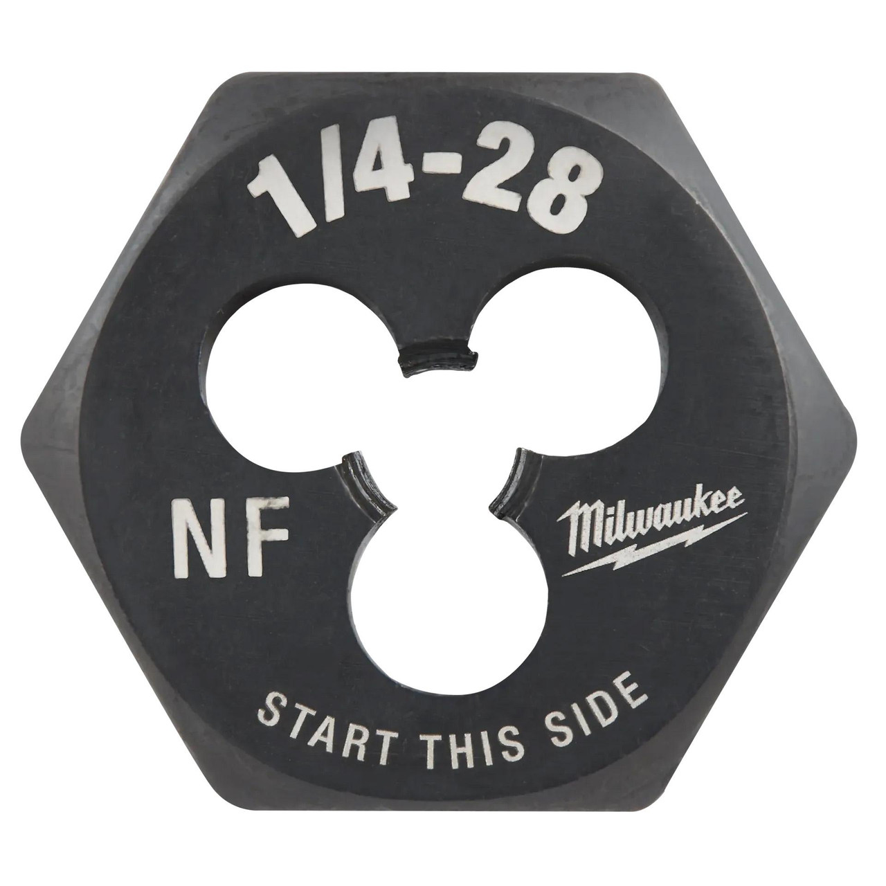 Milwaukee 49-57-5338 1/4-28 NF 1 Inch Hex Threading Die