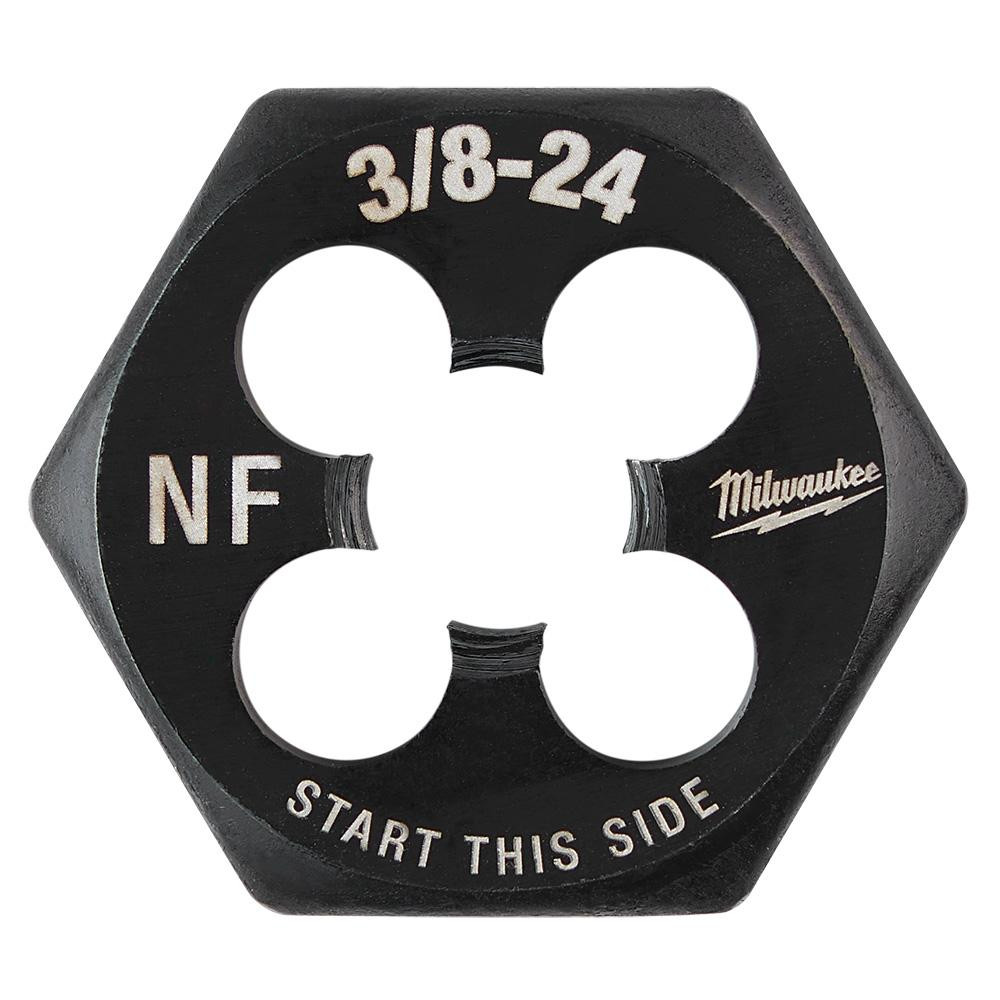 Milwaukee 49-57-5351 3/8-24 NF 1 Inch Hex Threading Die