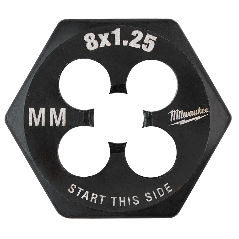 Milwaukee 49-57-5343 M8-1.25 mm 1 Inch Hex Threading Die