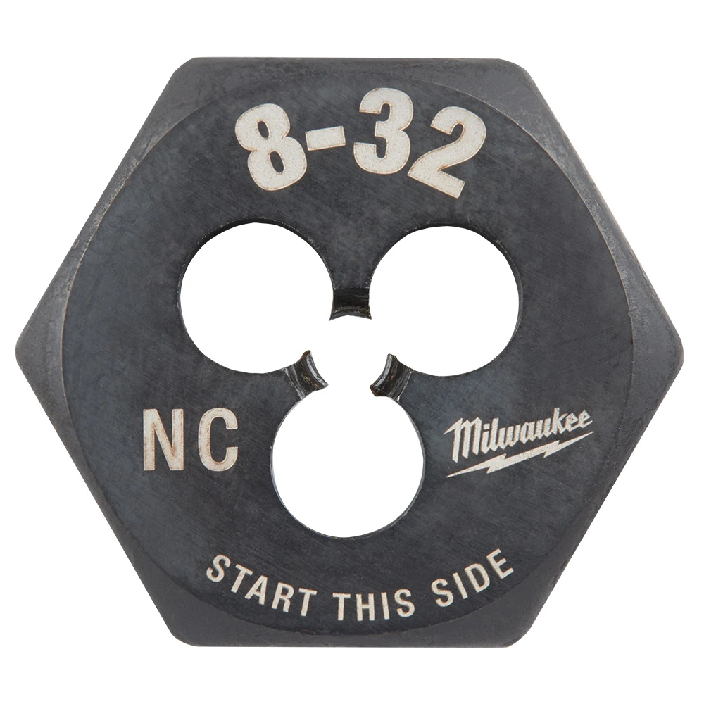 Milwaukee 49-57-5321 8-32 NC 1 Inch Hex Threading Die