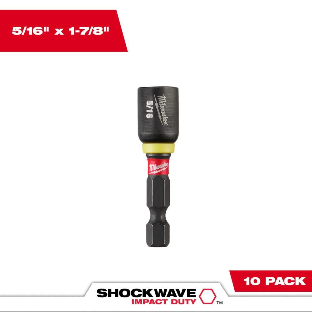 49-66-0503 SHOCKWAVE 1-7/8in Magnetic NutDriver 5/16in 10 PK