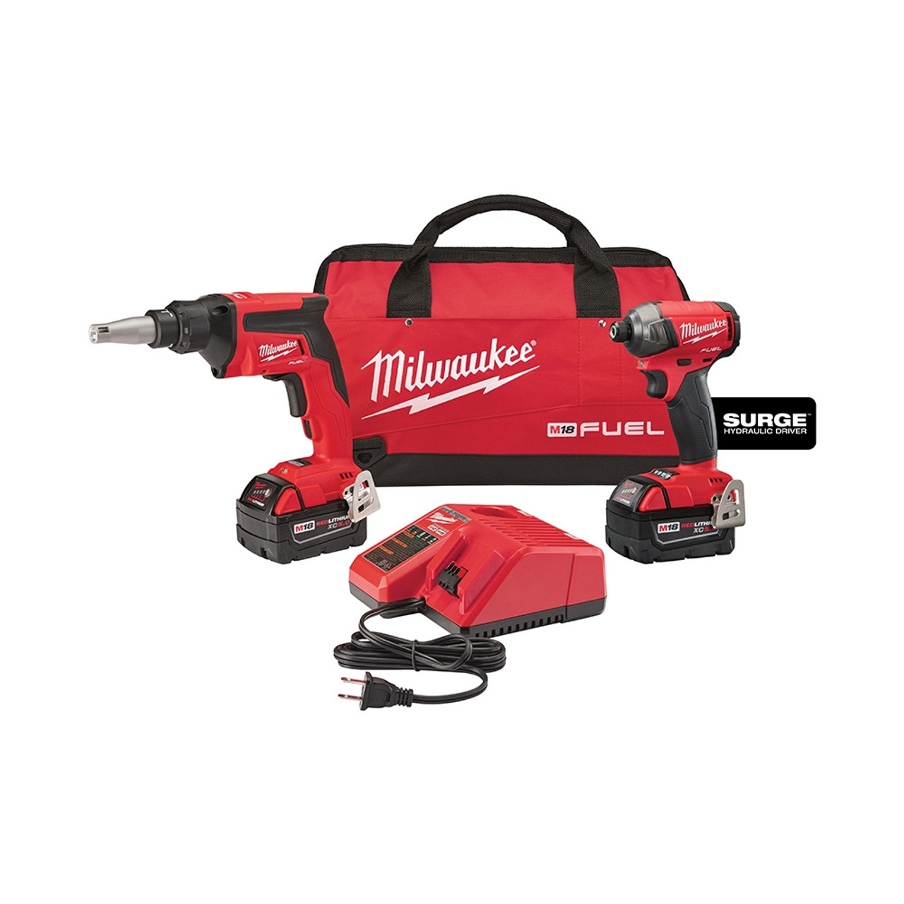 Milwaukee 2896-22 M18 FUEL Drywall Screw Gun Impact Combo Kit