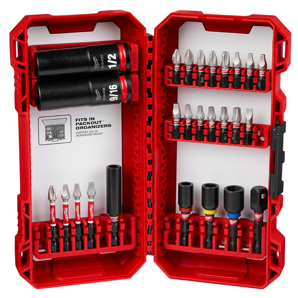 48-32-4408 SHOCKWAVE Drive and Fasten Set 26PC | Milwaukee