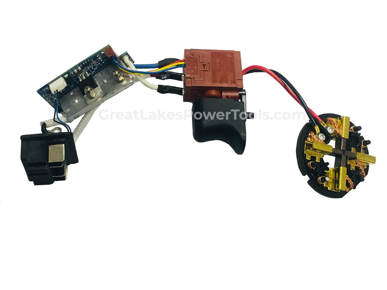Milwaukee 22-56-1451 Switch Assembly with Carbon Brushes
