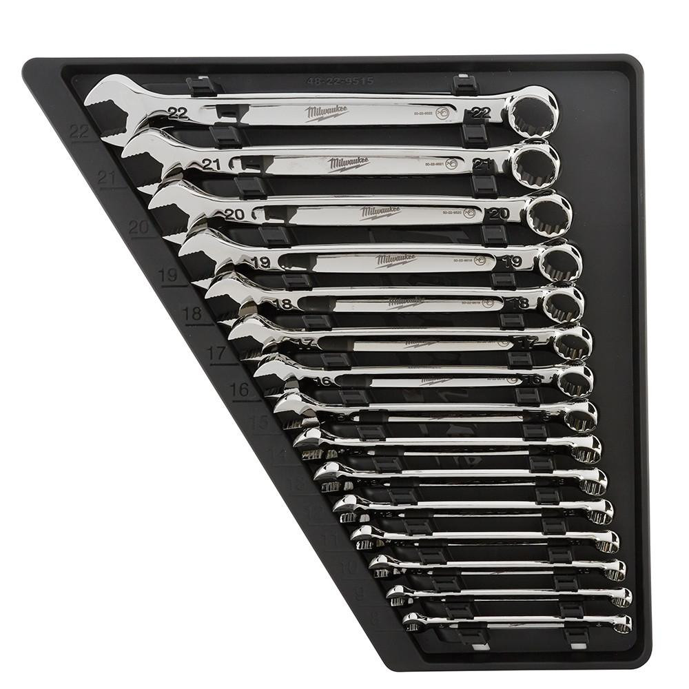 48-22-9515 15pc Combination Wrench Set - Metric | Milwaukee Tool