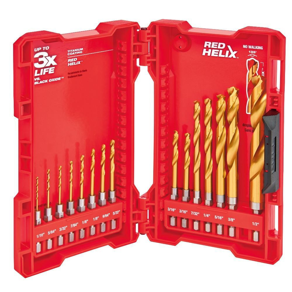 48-89-4630 15pc Titanium Drill Bit Kit | Milwaukee