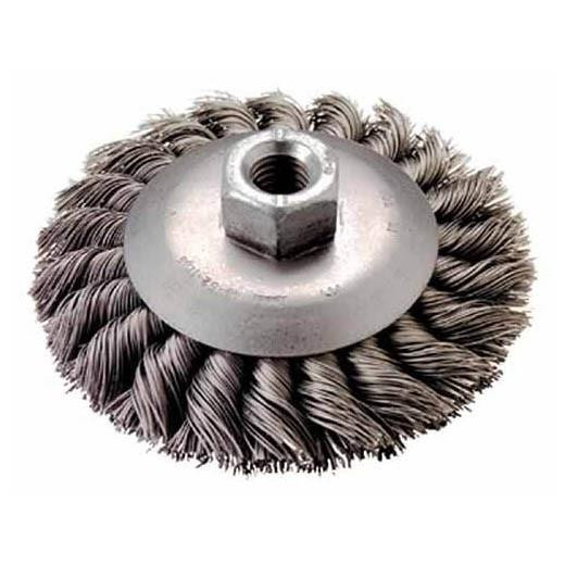 48-52-1305 4 in. Bevel Knot Brush - Carbon St | Milwaukee