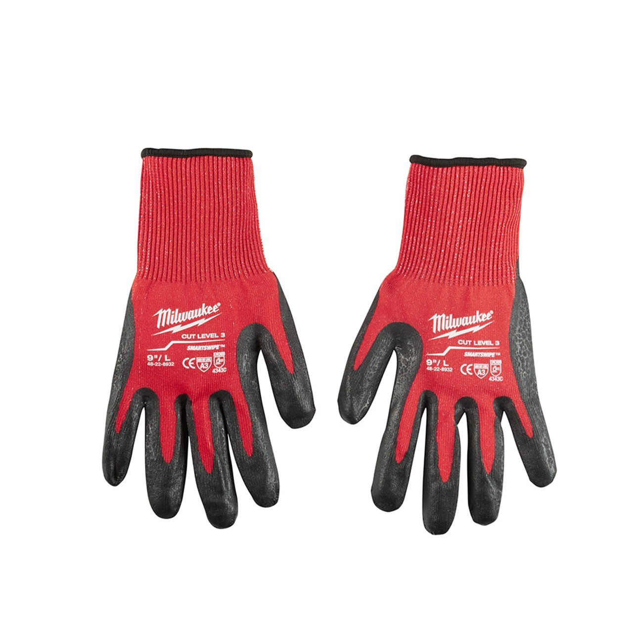Milwaukee 48-22-8932 Cut Level 3 Dipped Gloves Large