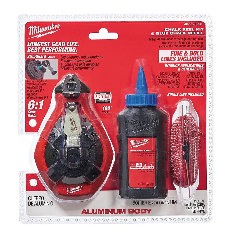 48-22-3993 100 ft Precision Line Kit w/ Blue Chalk Bold Line