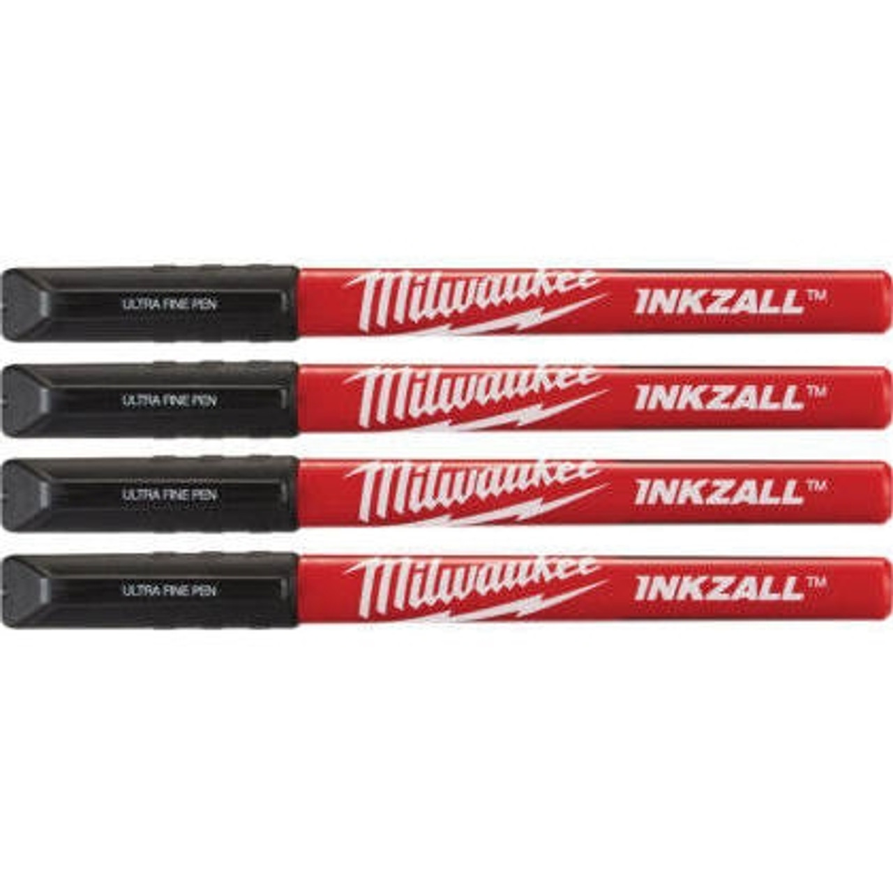 Milwaukee 48-22-3164 INKZALL Black Ultra Fine Point Pen (4 Pk)