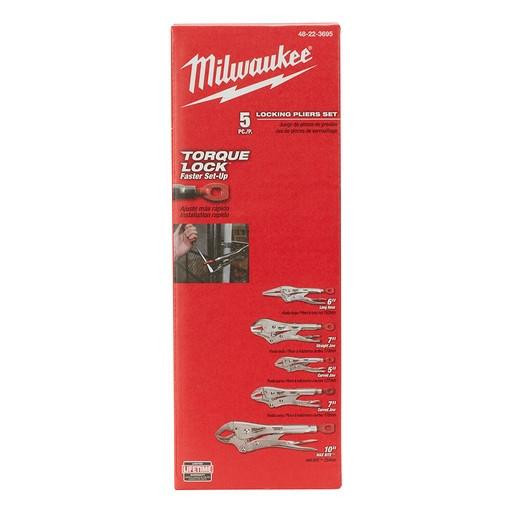 48-22-3695 5 pc TORQUE LOCK Pliers Kit | Milwaukee