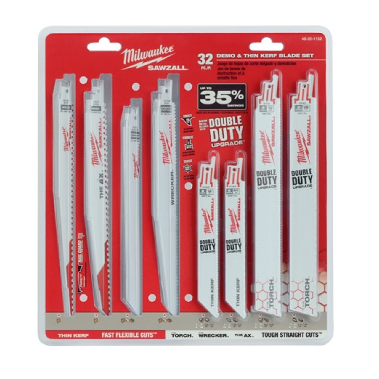 Milwaukee 49-22-1132 32 PC Mega SAWZALL Blade Kit