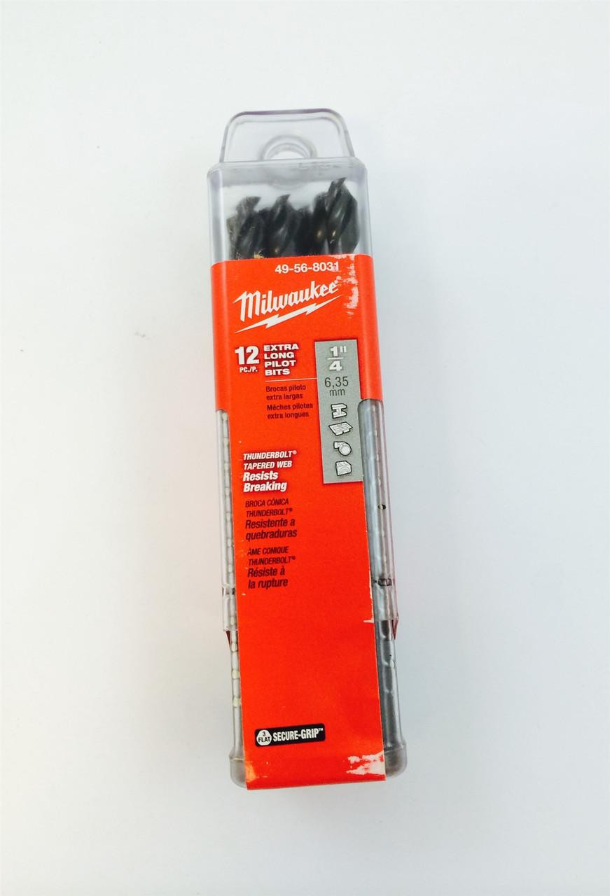 49-56-8031 1/4 x 4 in Pilot Bit 12 pack | Milwaukee