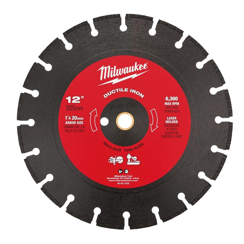 49-93-7335 12 in. Ductile Iron Segmented Saw Blade | Milwaukee