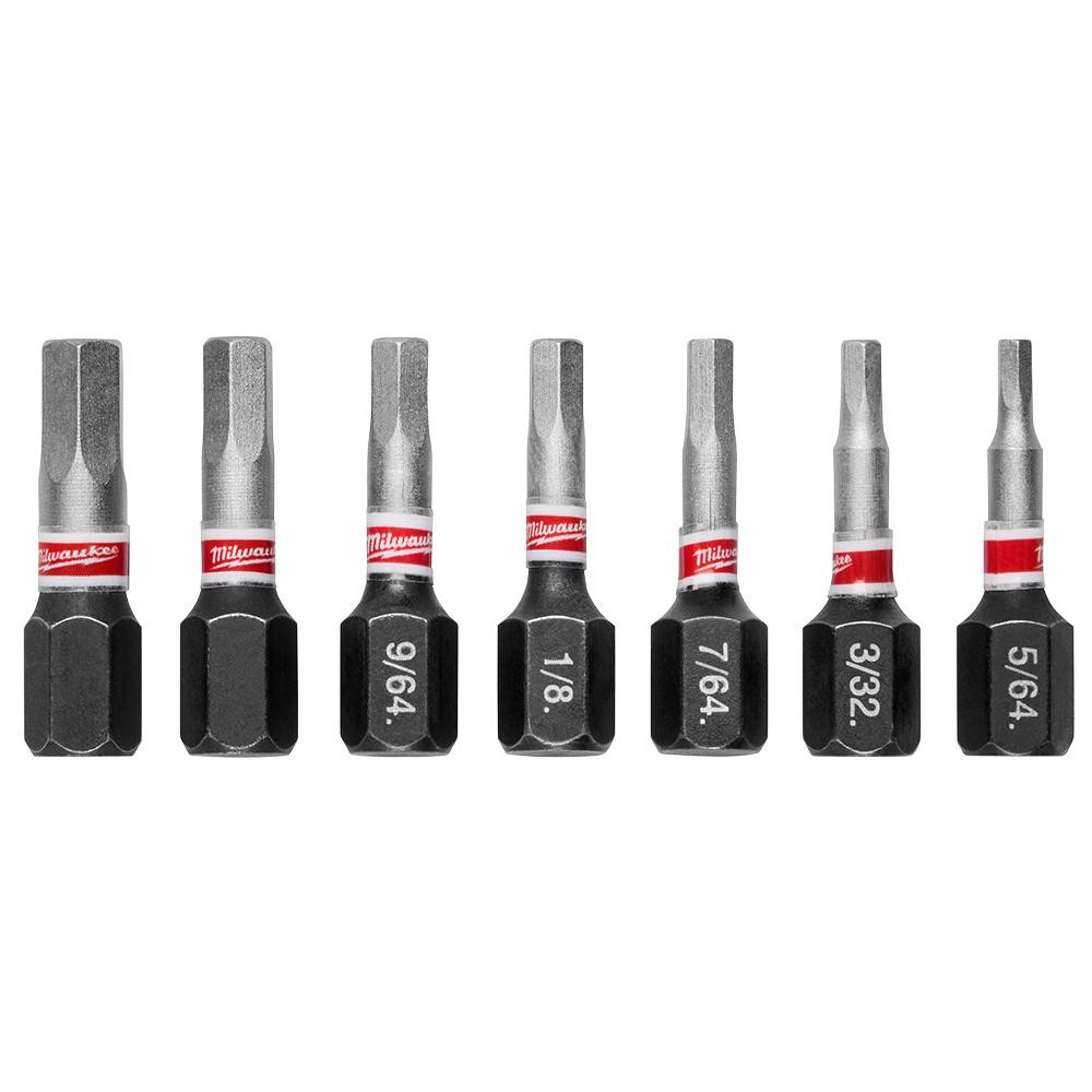 Milwaukee 48-32-4619 7 pc. SHOCKWAVE Hex Security Insert Bit Set