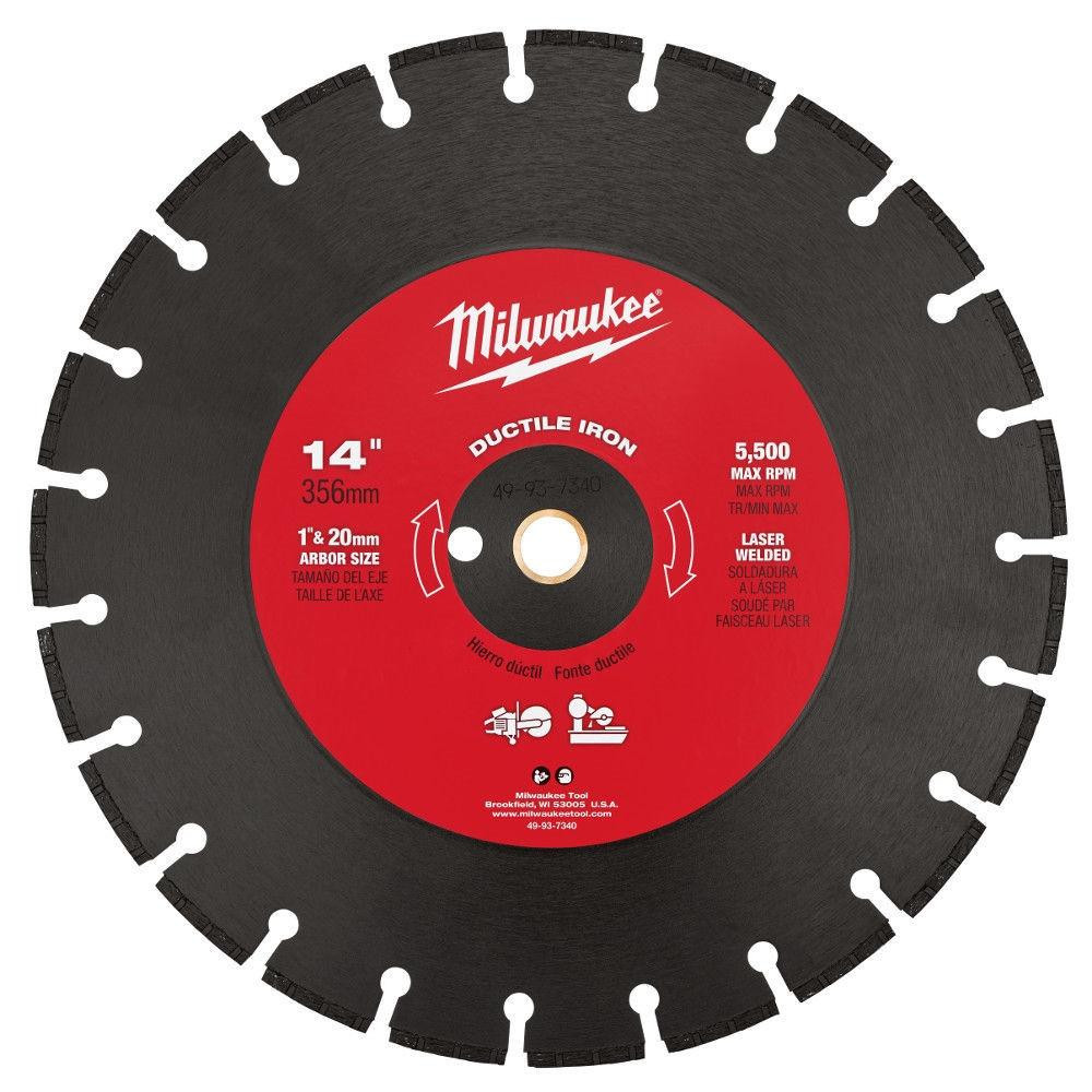 49-93-7340 14 in. Ductile Iron Segmented Saw Blade | Milwaukee