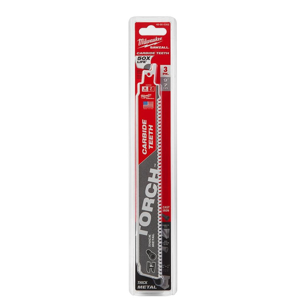 48-00-5302 9 in 7TPI Torch Blade Carbide Teeth