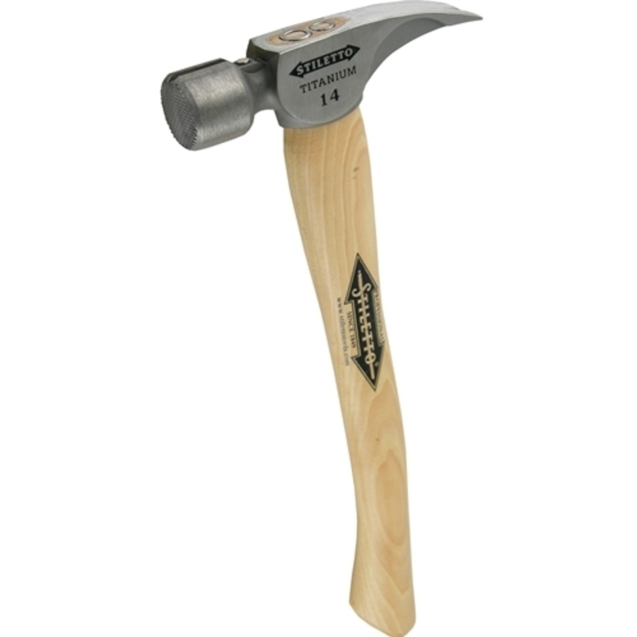 Stiletto TI14MC 14 Oz. Ti Milled Face, 18 in. Curved Hickory Handle