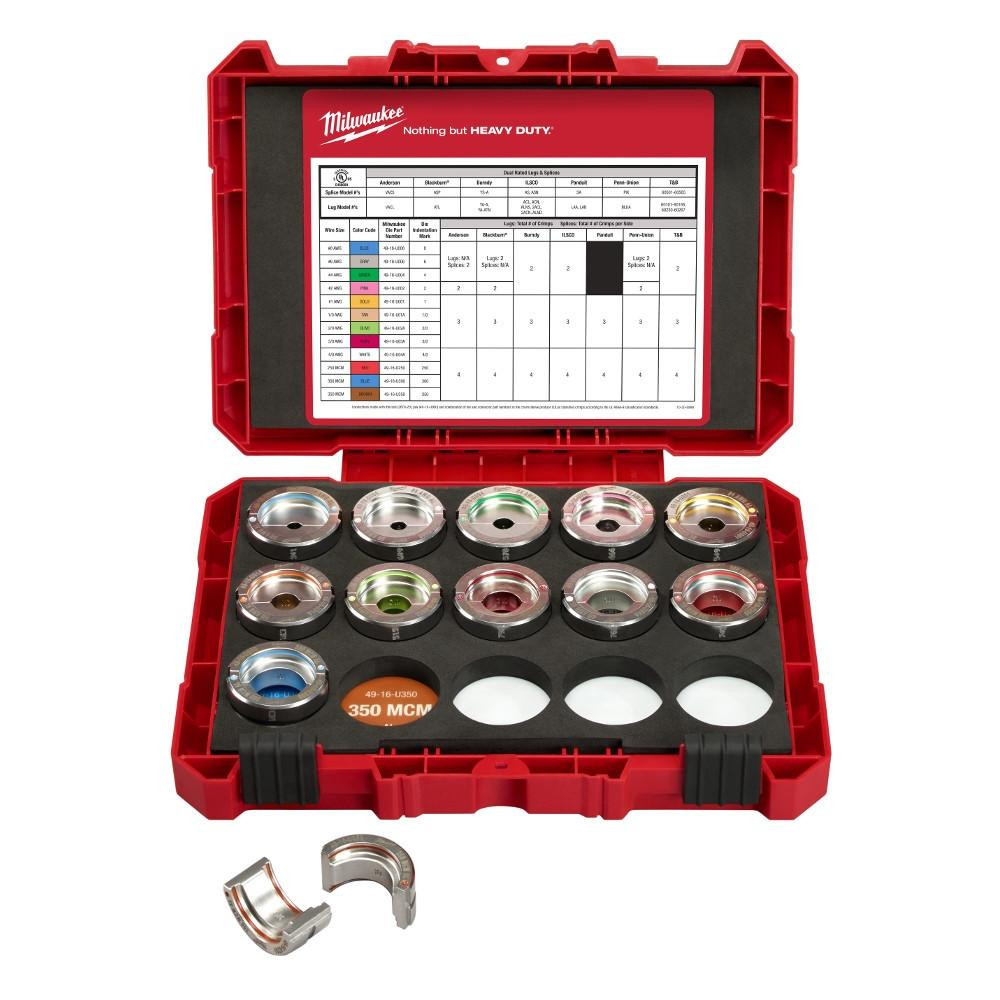 49-16-KITA #8 - 350 MCM Aluminum U Style Die Kit | Milwaukee