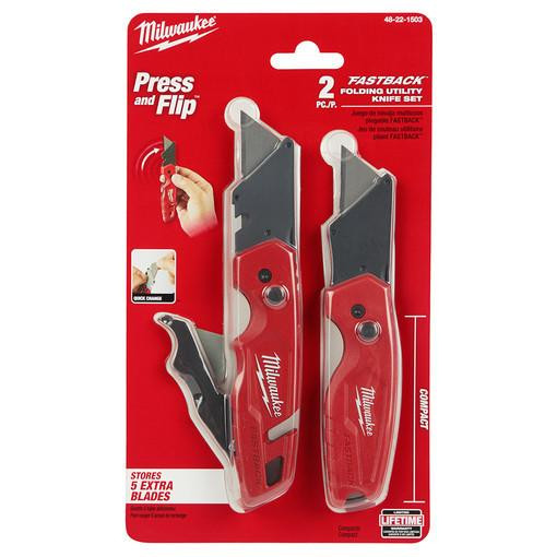 48-22-1503 FASTBACK Folding Utility Knife Set | Milwaukee Tool 48-22-1503 FASTBACK Folding Utility Knife Set | Milwaukee Tool