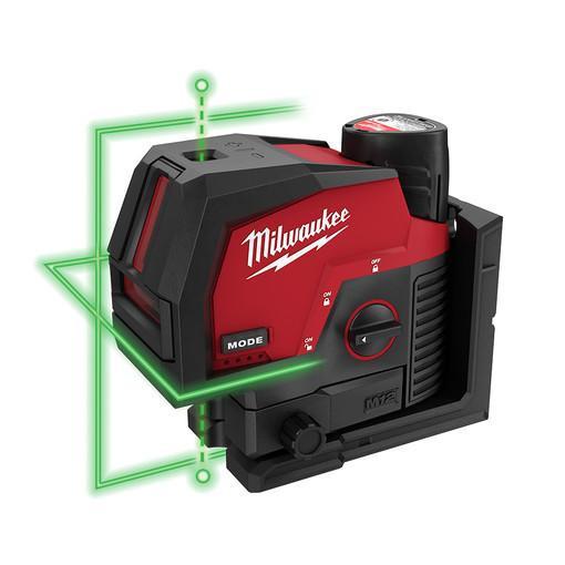 3622-21 M12 Green Cross Line and Plumb Points Laser Kit | Milwaukee