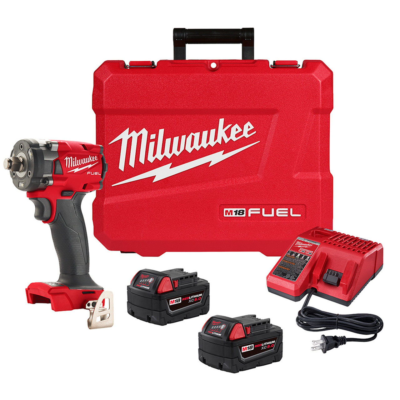 Milwaukee 2855-22 M18 FUEL 1/2 Compact Impact Wrench w/ Friction Ring Kit