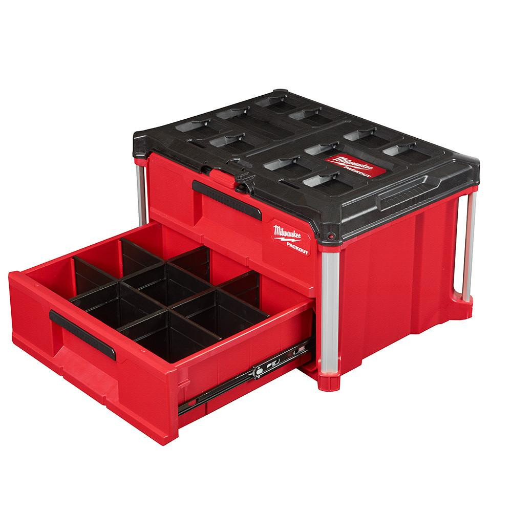 ホークス 48-22-8442 PACKOUT 2-Drawer Tool Box | Milwaukee Tool
