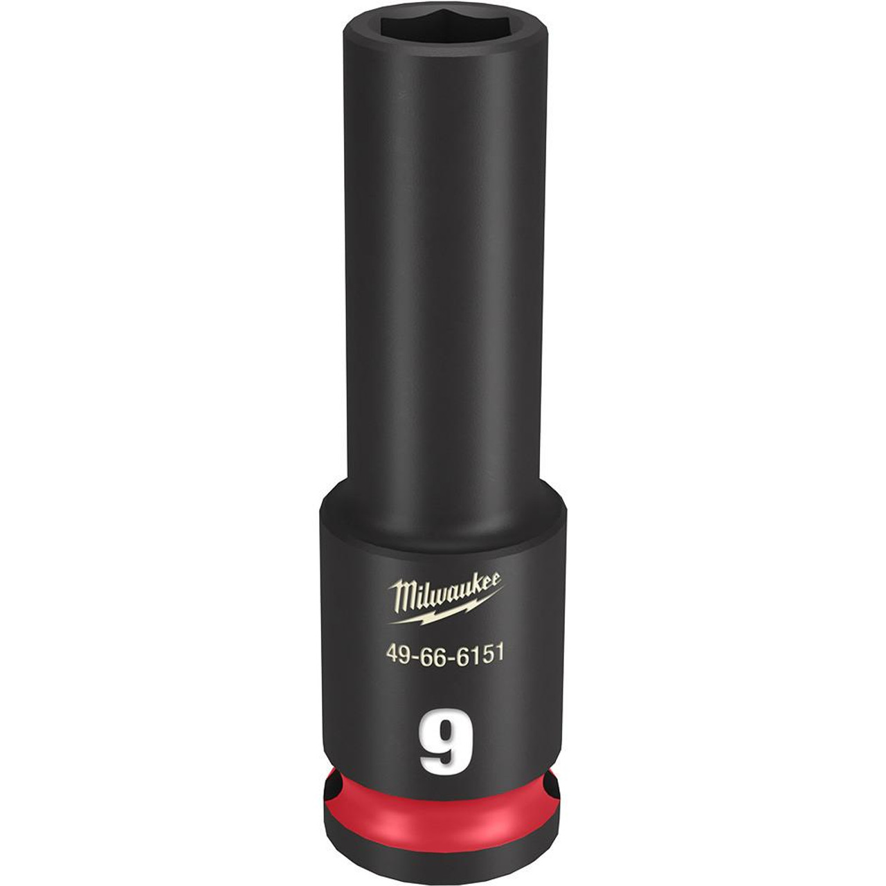 Milwaukee 49-66-6151 SHOCKWAVE Impact Duty 3/8 Drive 9mm Deep 6 Point Socket