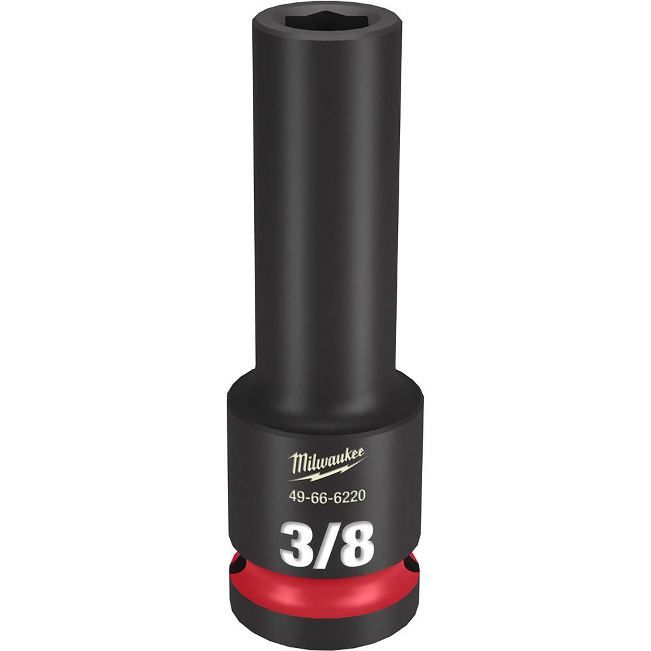 Milwaukee 49-66-6220 SHOCKWAVE Impact Duty 1/2 Drive 3/8 Deep 6 Point Socket