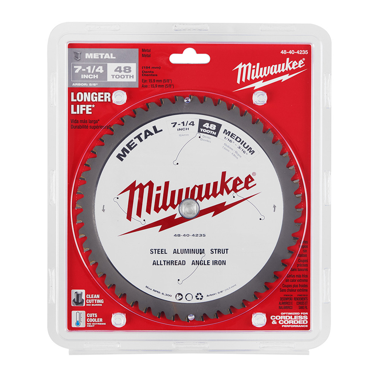 Milwaukee 48-40-4235 7-1/4 Metal Cutting Circular Saw Blade