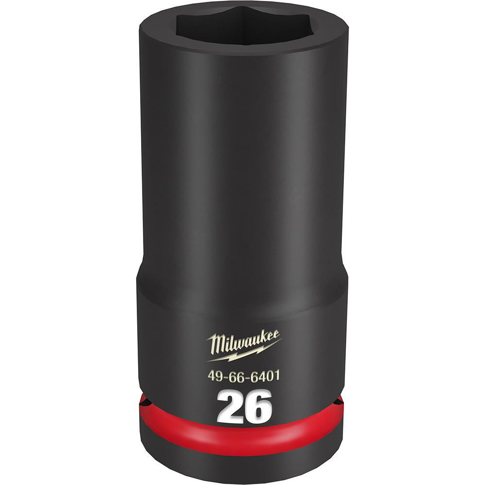 Milwaukee 49-66-6401 SHOCKWAVE Impact Duty 3/4 Drive 26MM Deep 6 Point Socket