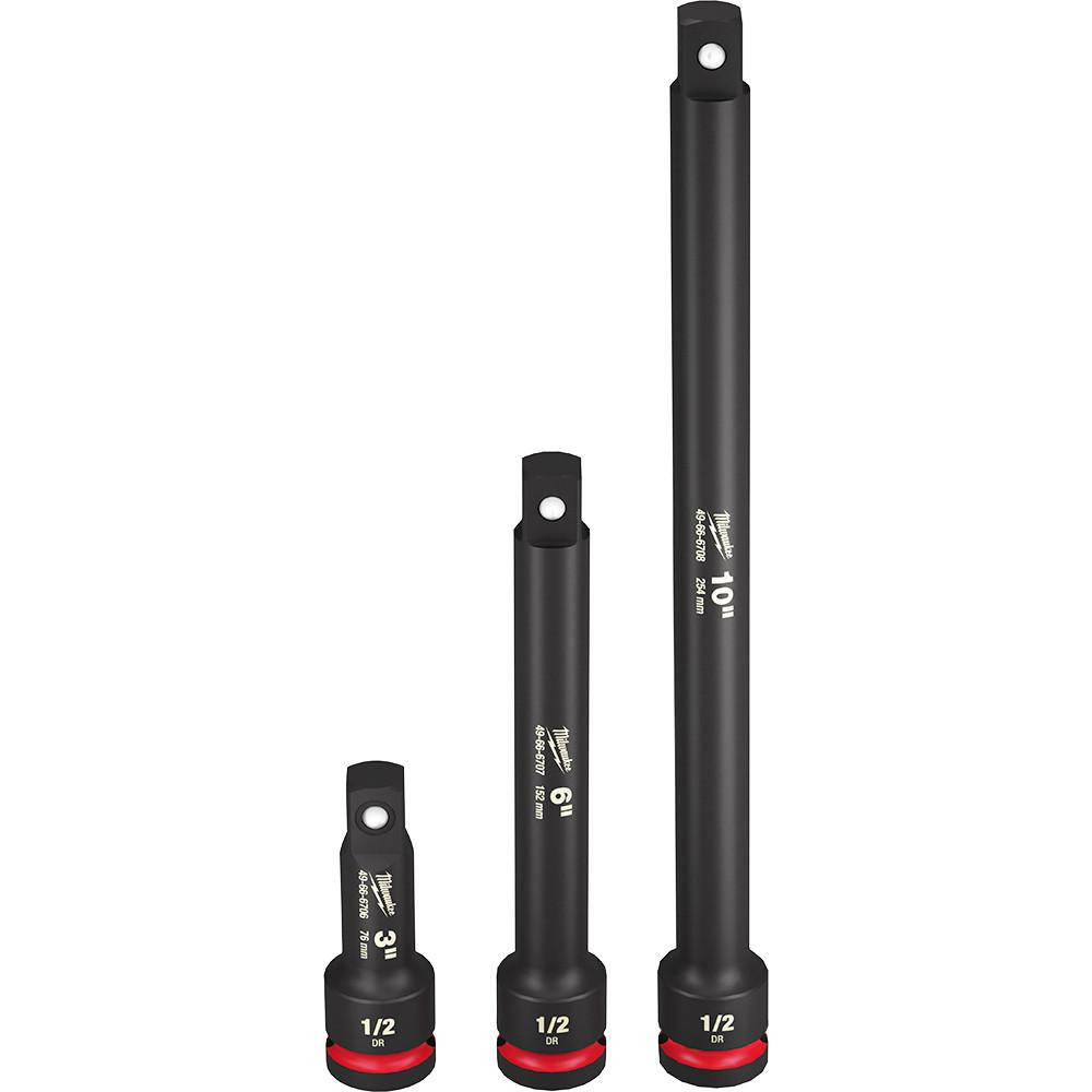 49-66-6715 3PC Impact Duty 1/2 Drive Extension Set | Milwaukee