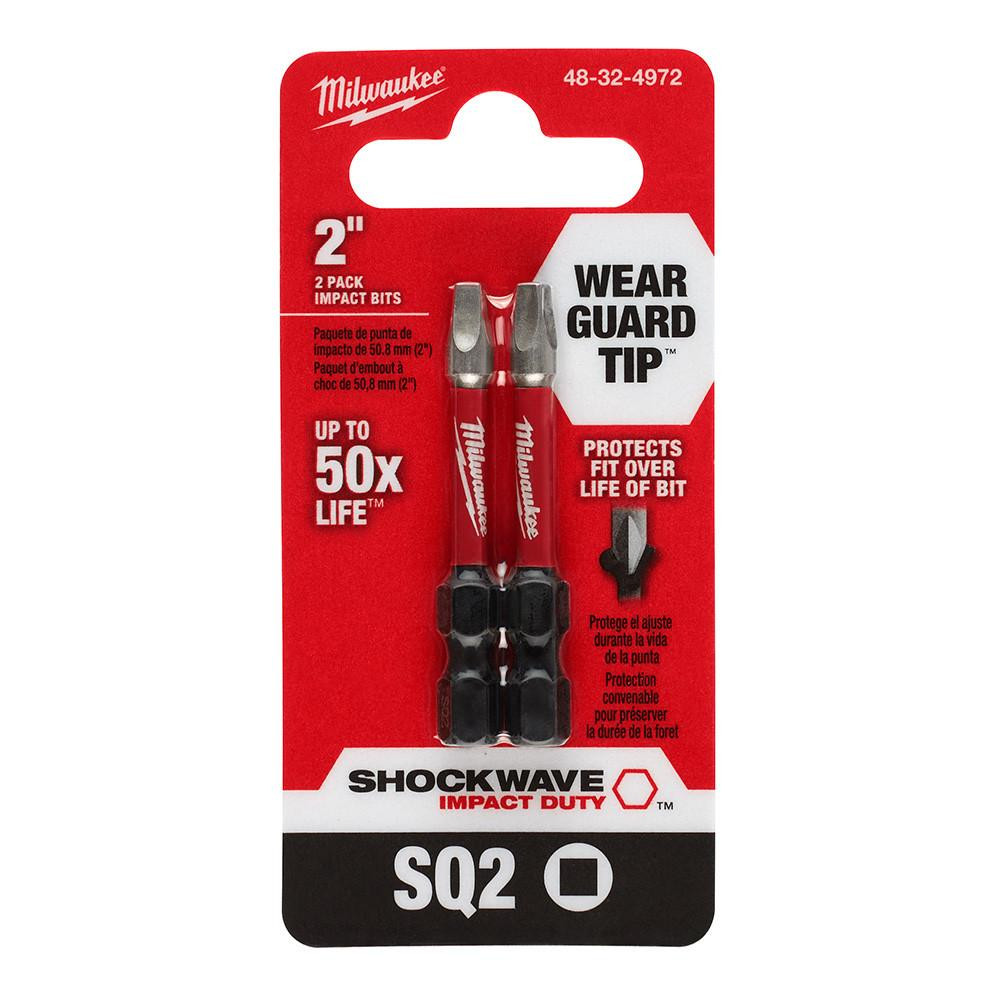 48-32-4972 Impact Duty 2 in. SQ2 2PK | Milwaukee