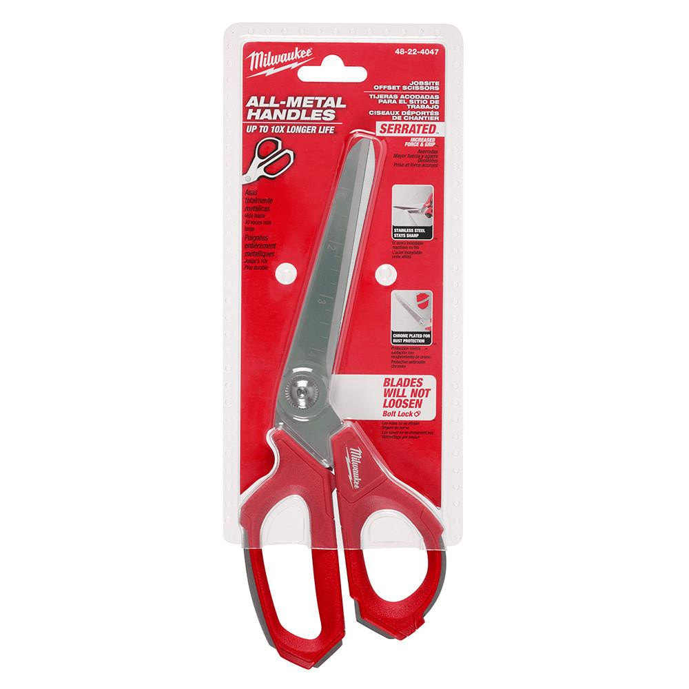 48-22-4047 Jobsite Offset Scissors | Milwaukee Hand Tools