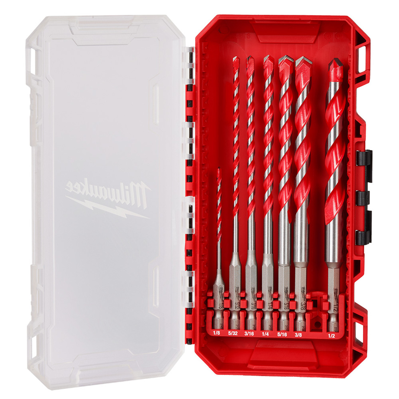 Milwaukee 48-20-9057 7pc Carbide Hammer Drill Bit Kit